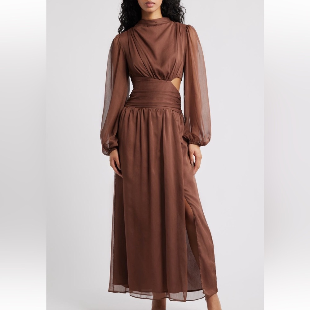 WORN ONCE - Petal & Pup Long Sleeve Maxi Dress